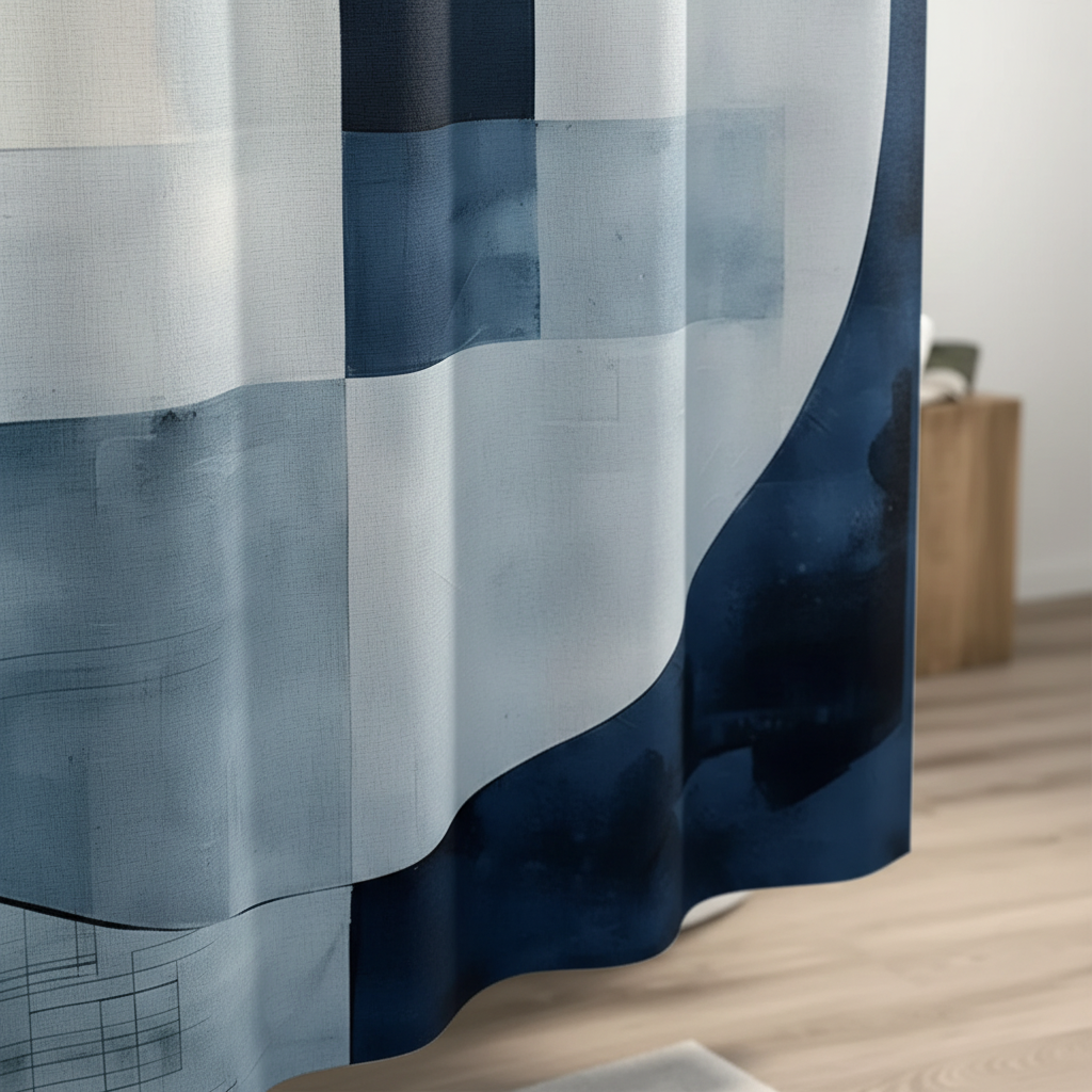 Wasserabweisender Polyester Duschvorhang - AquaLoom
