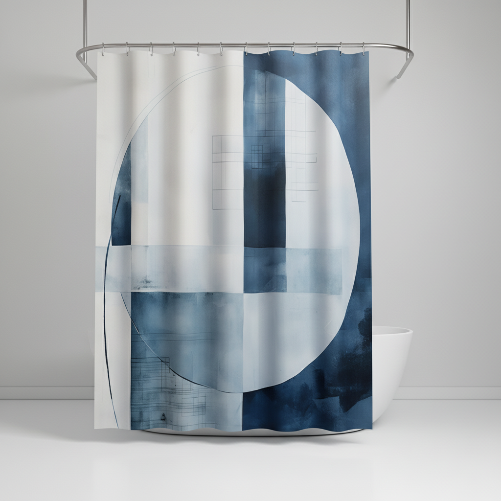 Wasserabweisender Polyester Duschvorhang - AquaLoom