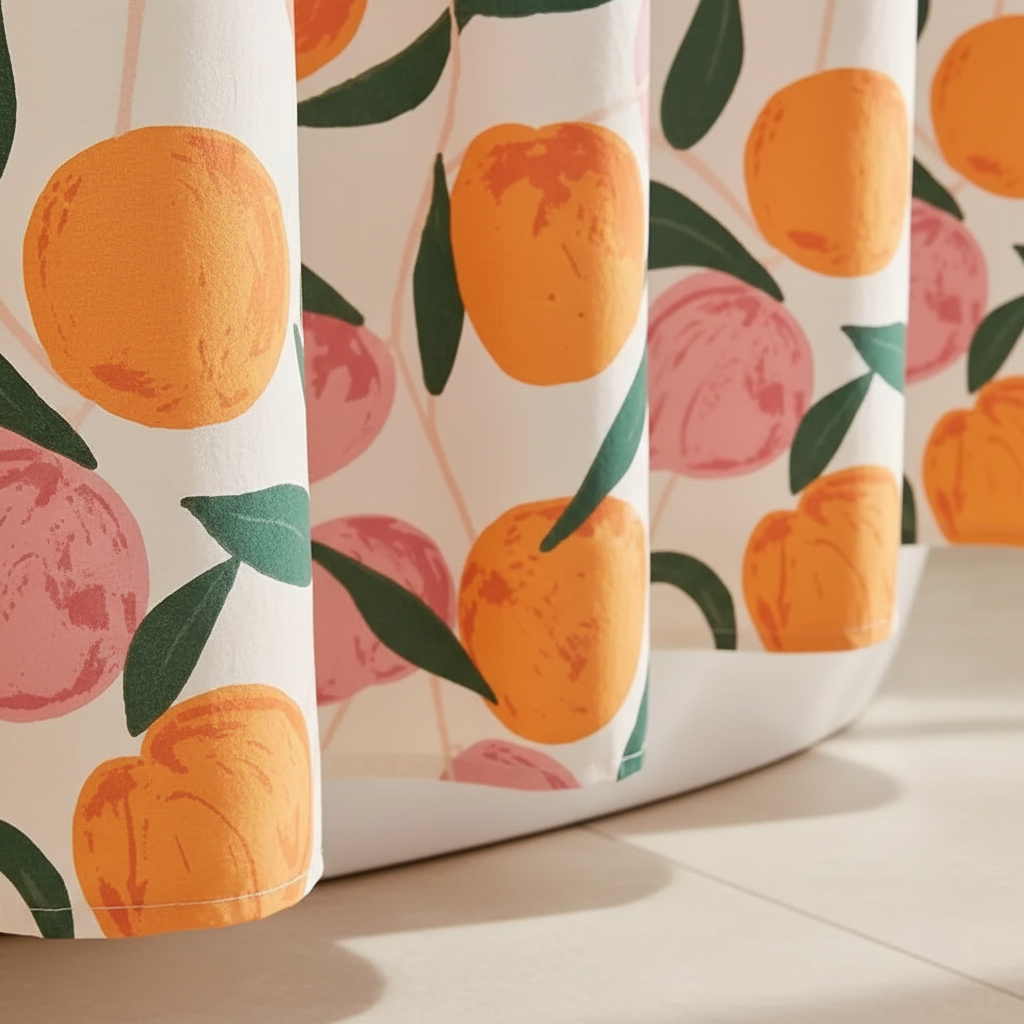 Wasserabweisendes Polyesterduschvorhang - PeachAura