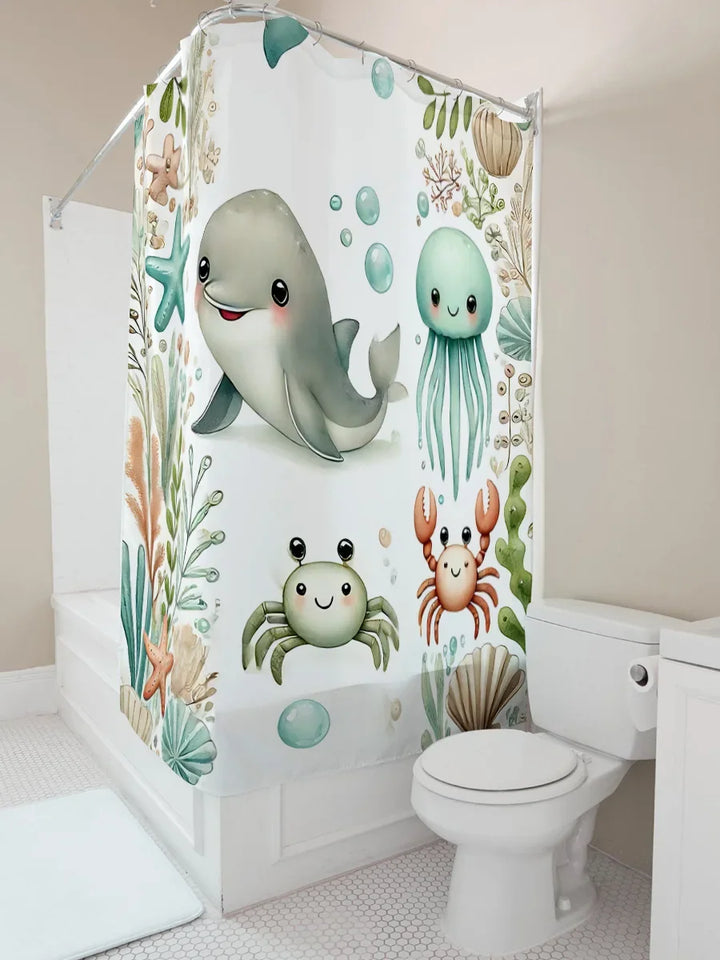 Weicher Stoff Duschvorhang - SeaSnuggle