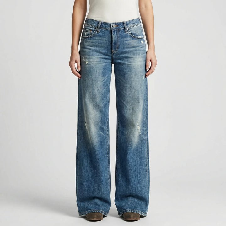 Weites Bein Jeans Mit Retro-Schnitt - Loretta