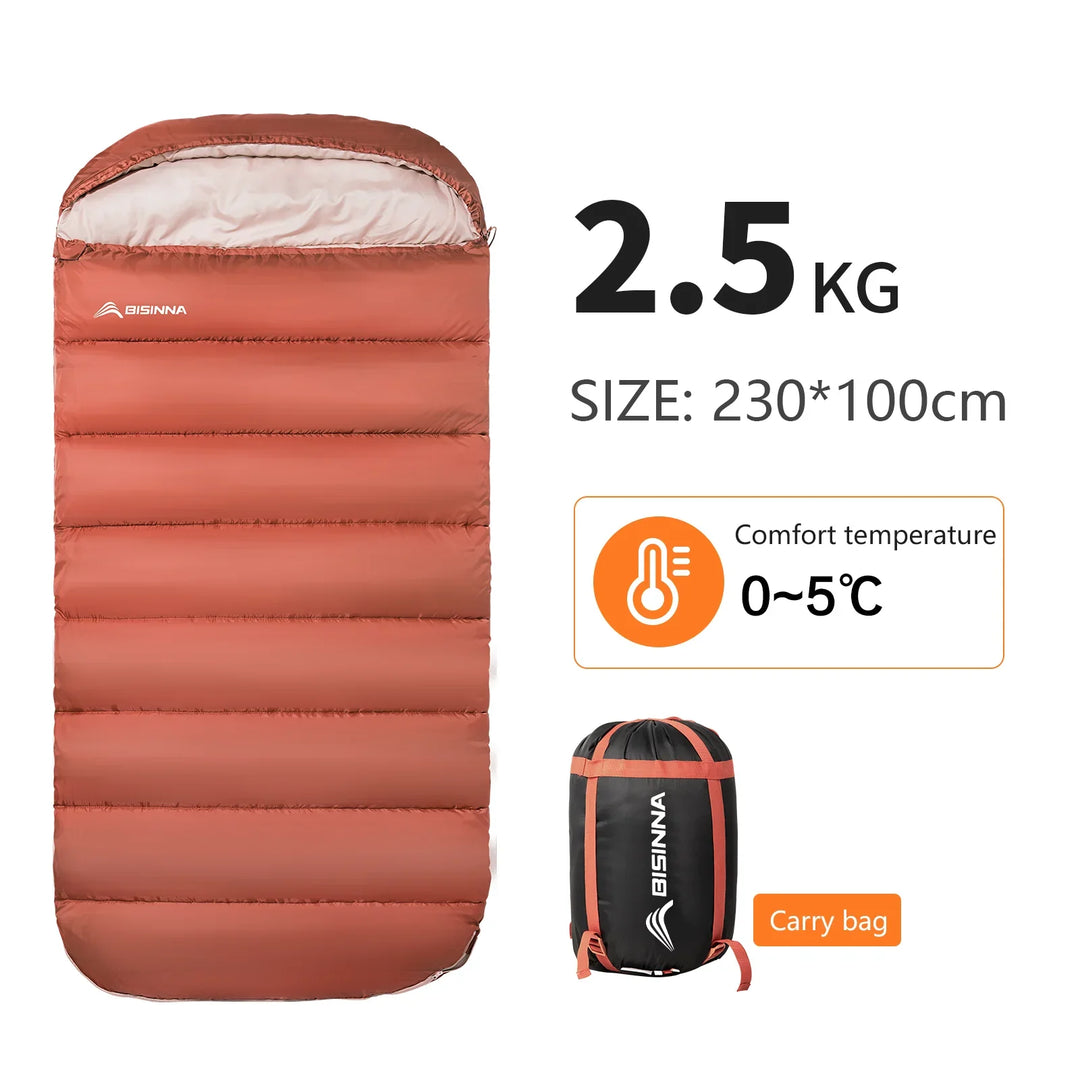 Wide-Cut 3-Season camping Sleeping Bag -  Slumbrex