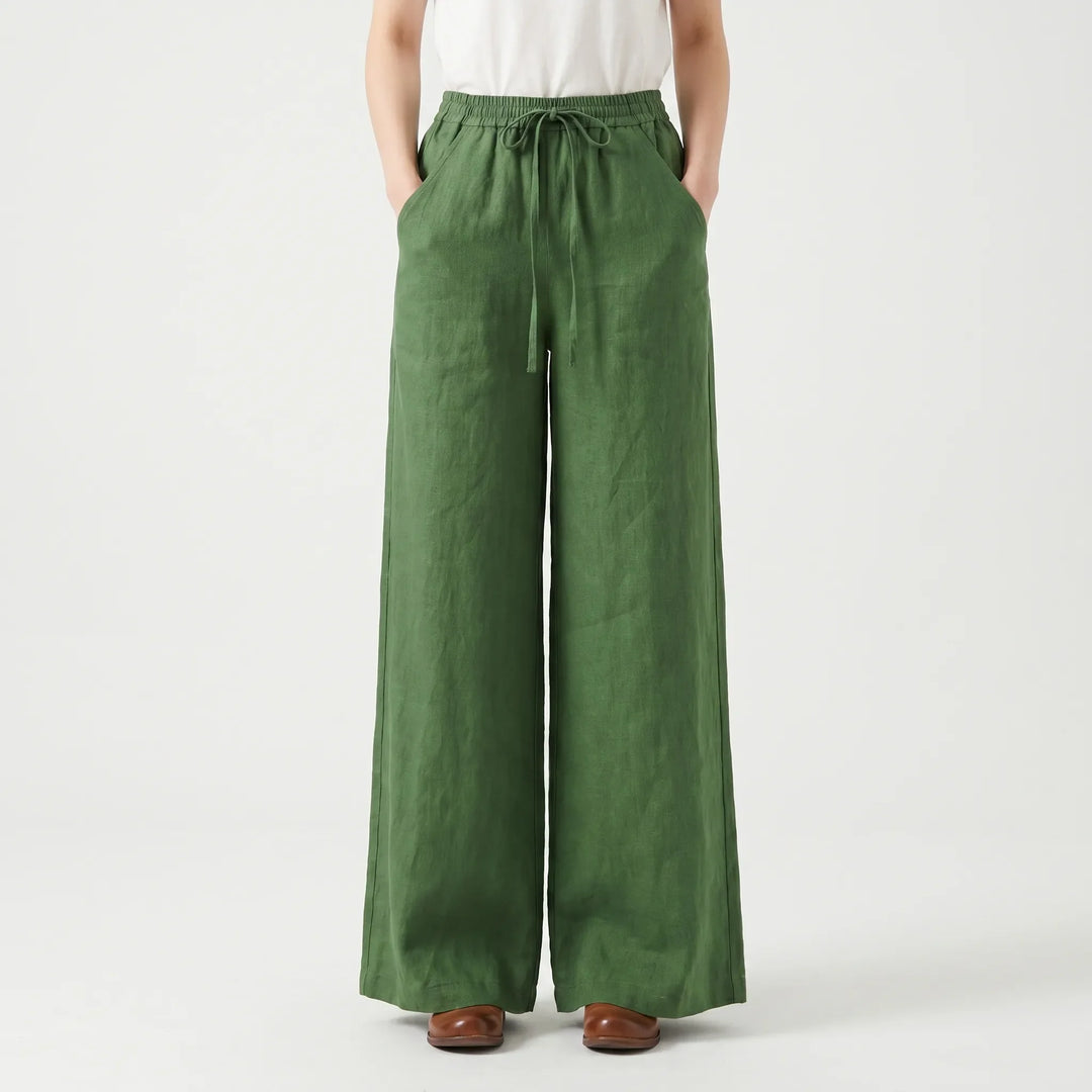 Wide-Leg Casual Trousers -  Sadie