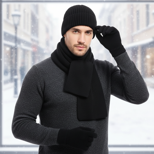 Wollige Mütze Und Handschuhe - ChillGuard