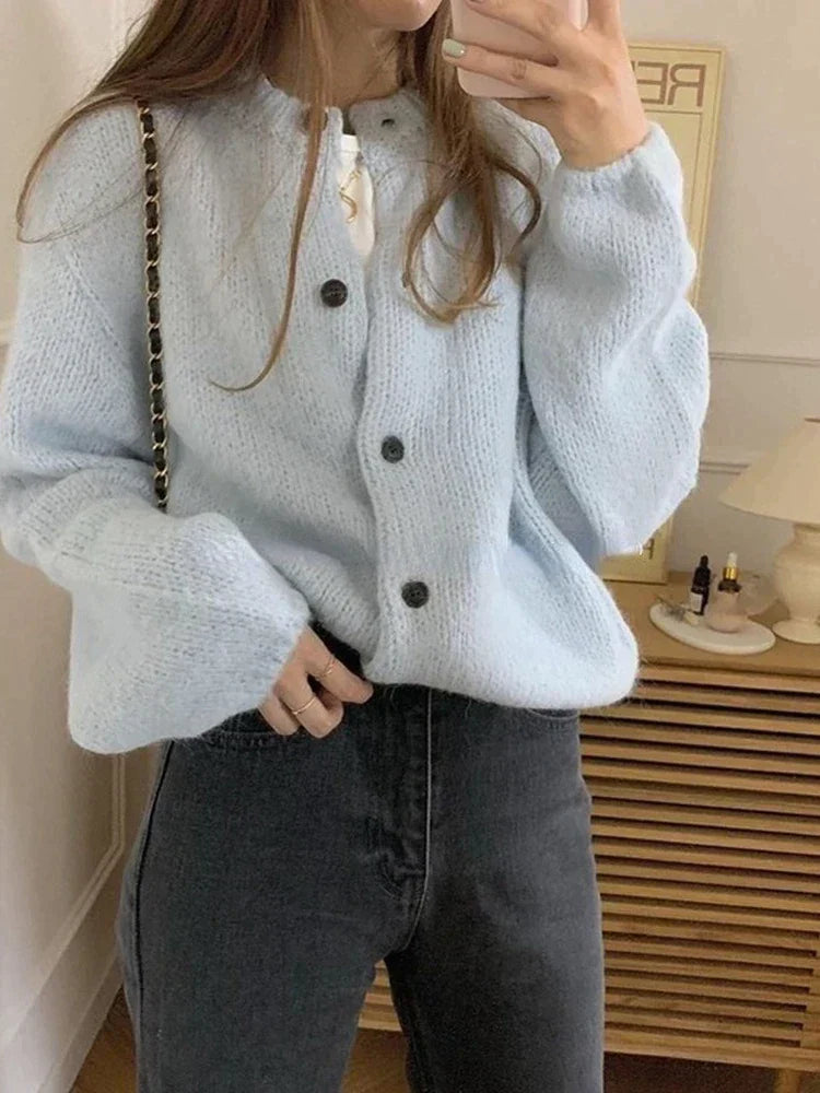 Dame Strikket Vest - Nova