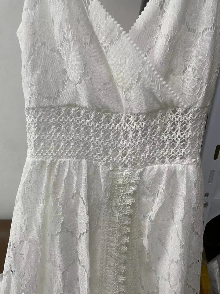 Casual linned-playsuit med løs pasform – Noralie