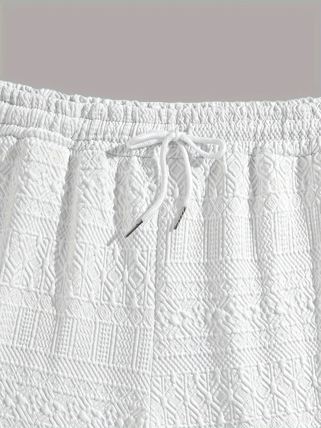 Sommershorts til mænd, basic look med snøre for komfort - Finn