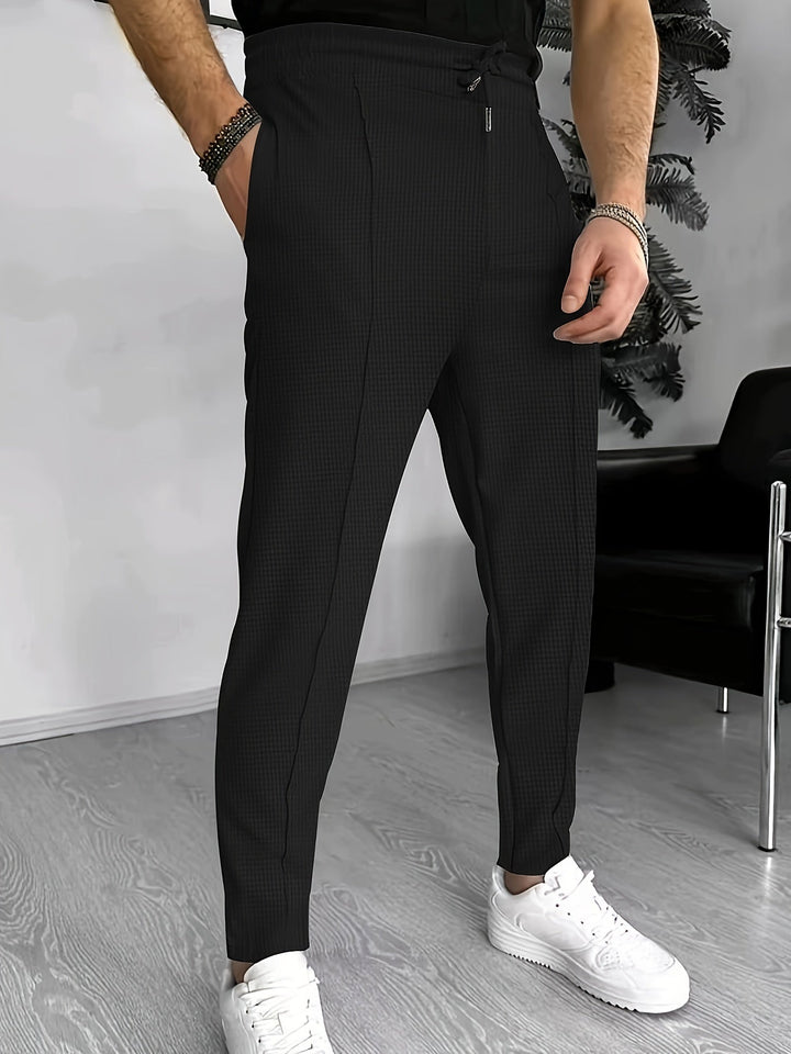 Komfortable vaffel-joggers til herrer - Finn