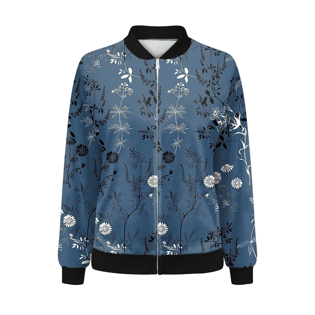 Dame-sommerjakke med fint blomsterprint – Fiora