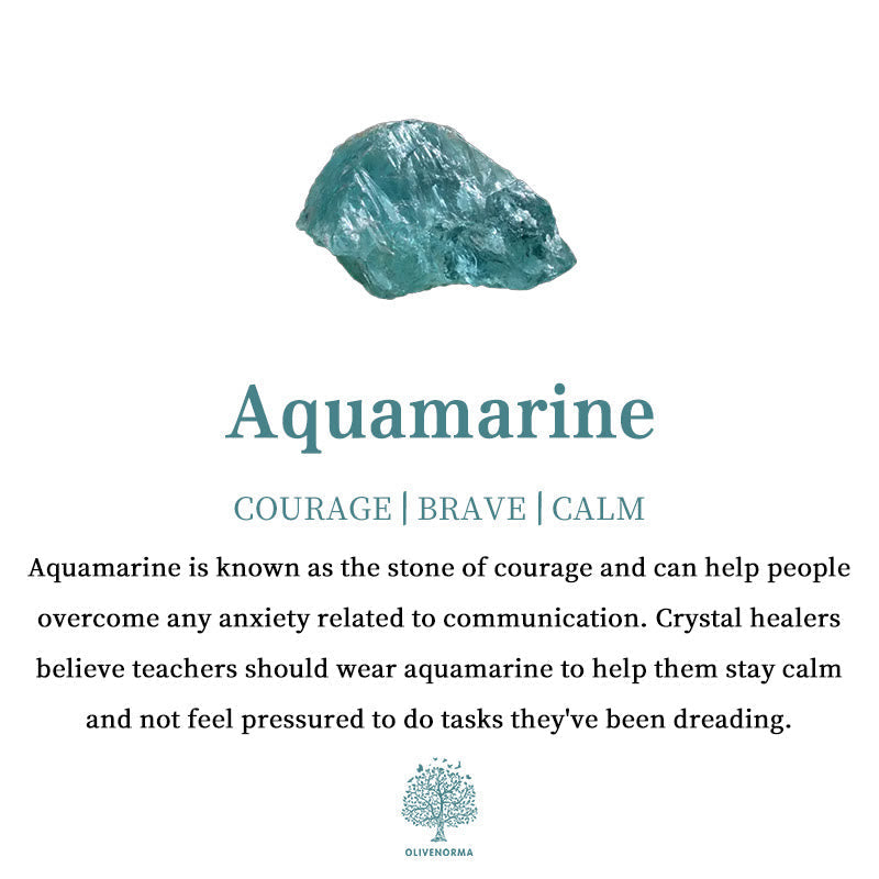 Aquamarin Edelstein, blau, beruhigend, Mut, Kommunikation, Heilstein, Kristalltherapie, Stressabbau.