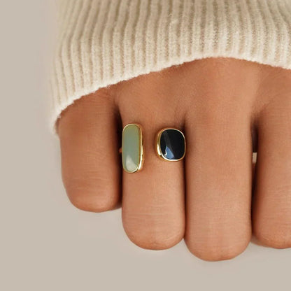 Aquamarin-Wickelring, Gold, elegantes Design, Damenmode, Schmuckaccessoire, stilvoll, modern