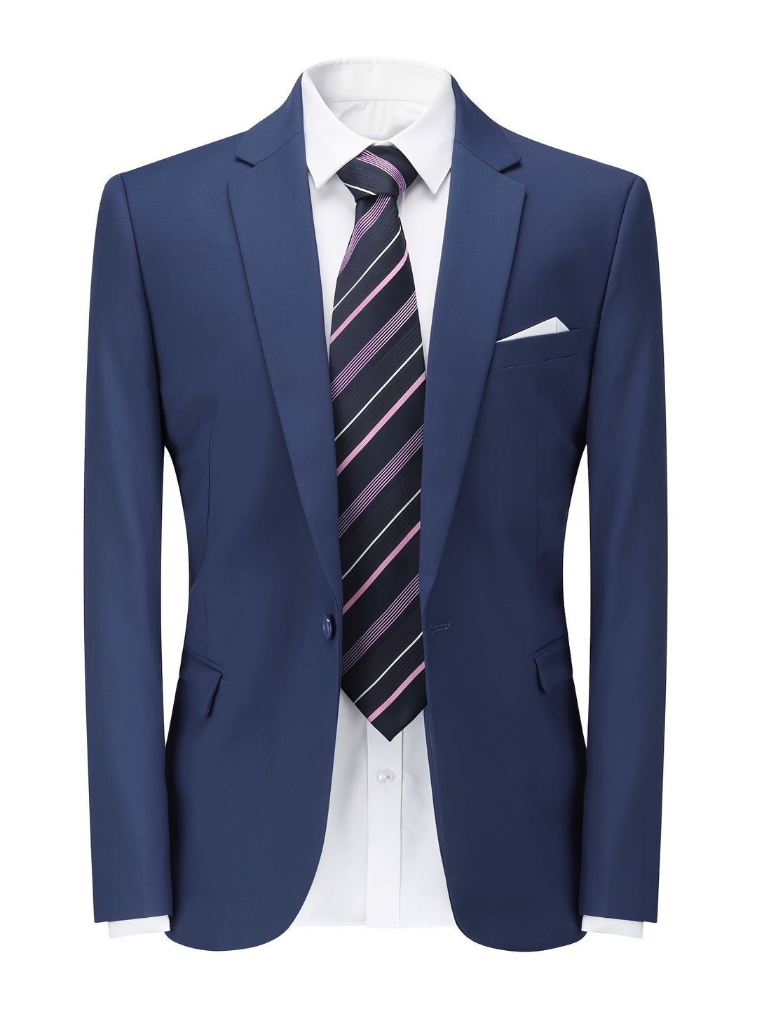 Klassisk ensfarvet herreblazer - Floris