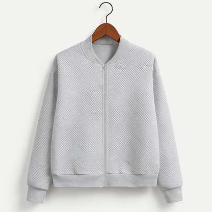 Stilfuld dame zip-up jakke – Rivka efterårsudgave