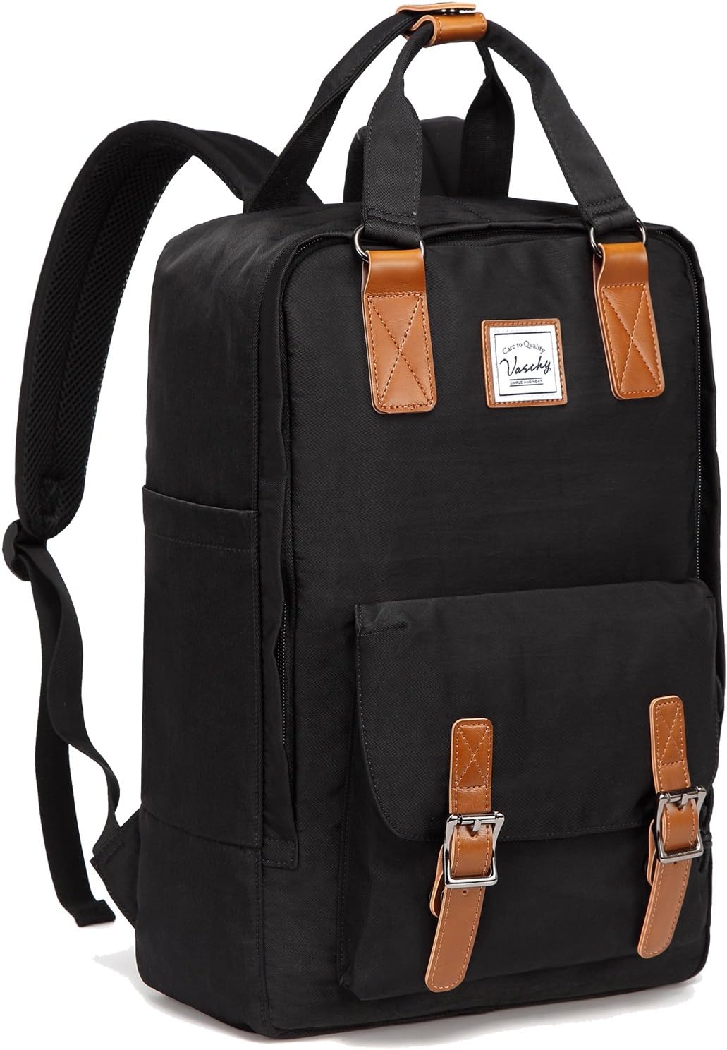 15,6” vandtæt vintage laptop-rygsæk med organiseringslommer – UrbanEase