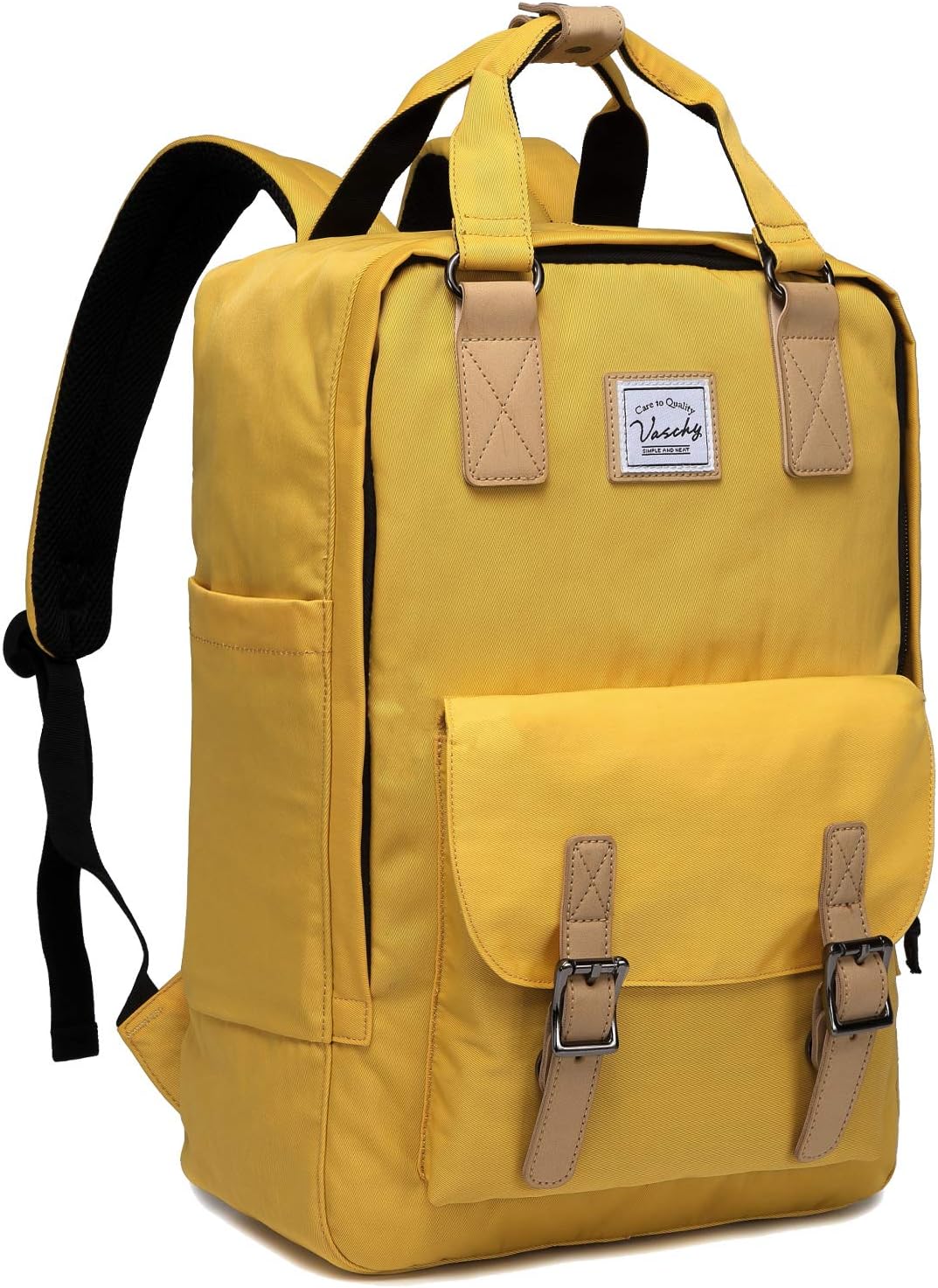 15,6” vandtæt vintage laptop-rygsæk med organiseringslommer – UrbanEase
