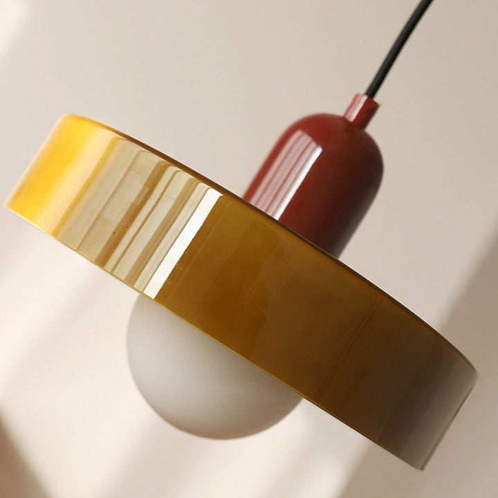Bauhaus Colored Glass Pendant Light 46