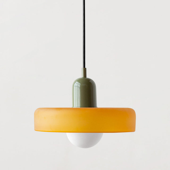 Bauhaus Colored Glass Pendant Light 29