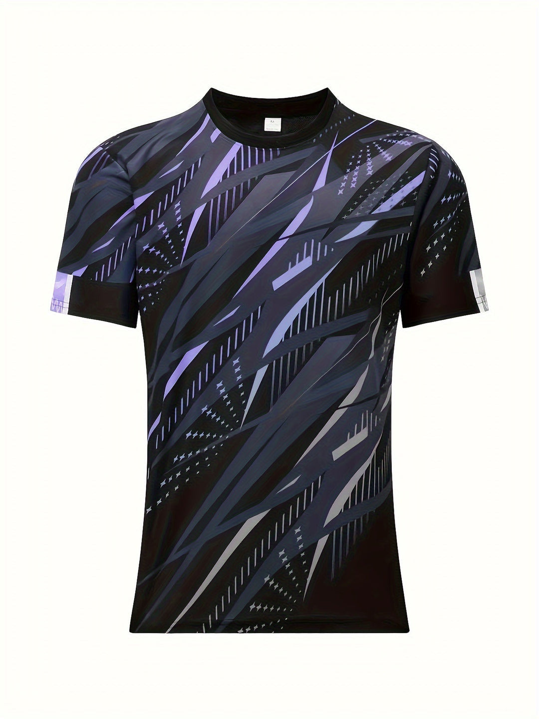 Kortærmet t-shirt med stribet mønster, sommerlook til herrer - Timo