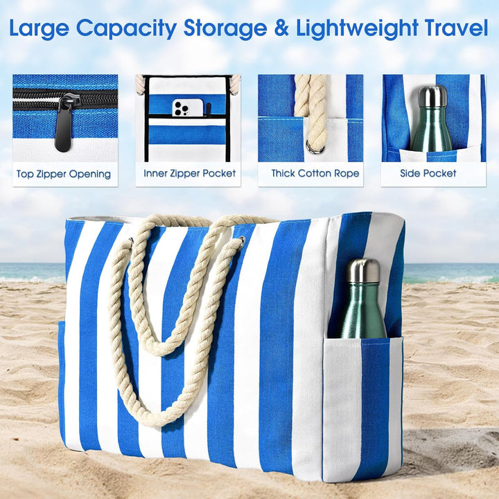 Vand- og sandtæt oversize-strandtaske – SandAway