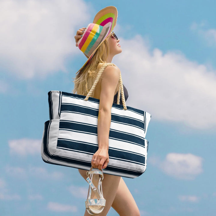 Vand- og sandtæt oversize-strandtaske – SandAway