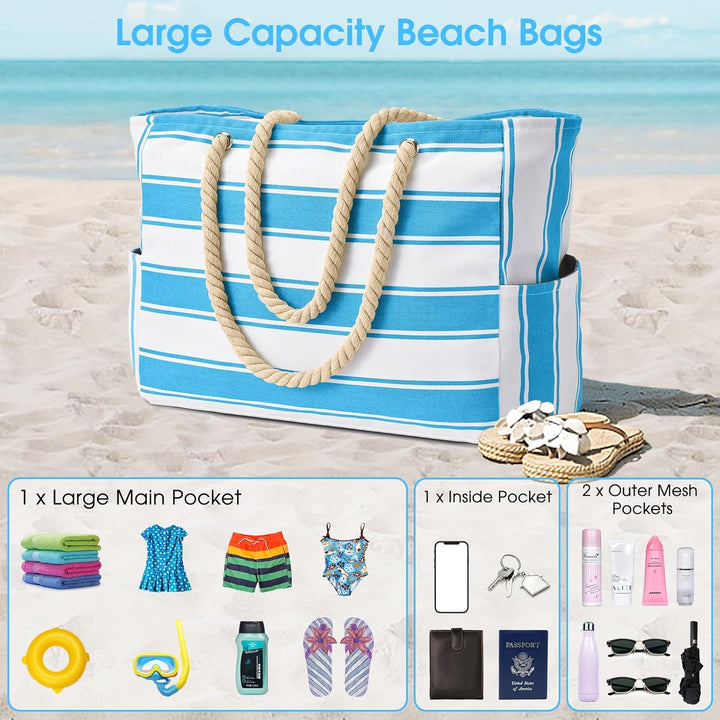 Vand- og sandtæt oversize-strandtaske – SandAway