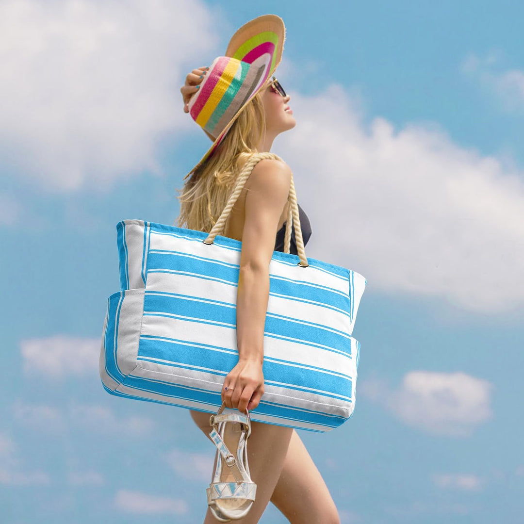 Vand- og sandtæt oversize-strandtaske – SandAway