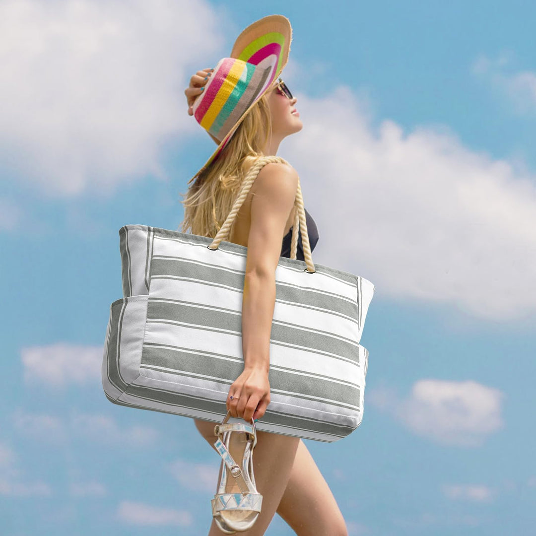 Vand- og sandtæt oversize-strandtaske – SandAway