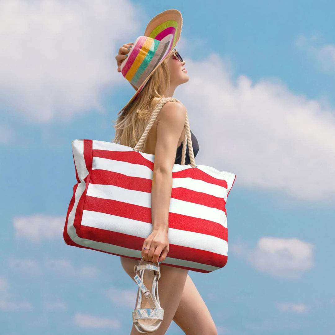 Vand- og sandtæt oversize-strandtaske – SandAway