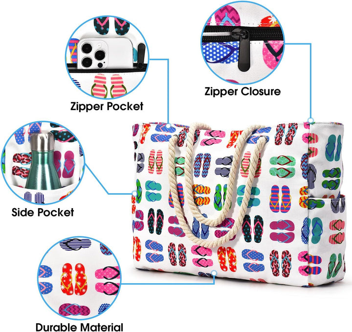 Vand- og sandtæt oversize-strandtaske – SandAway