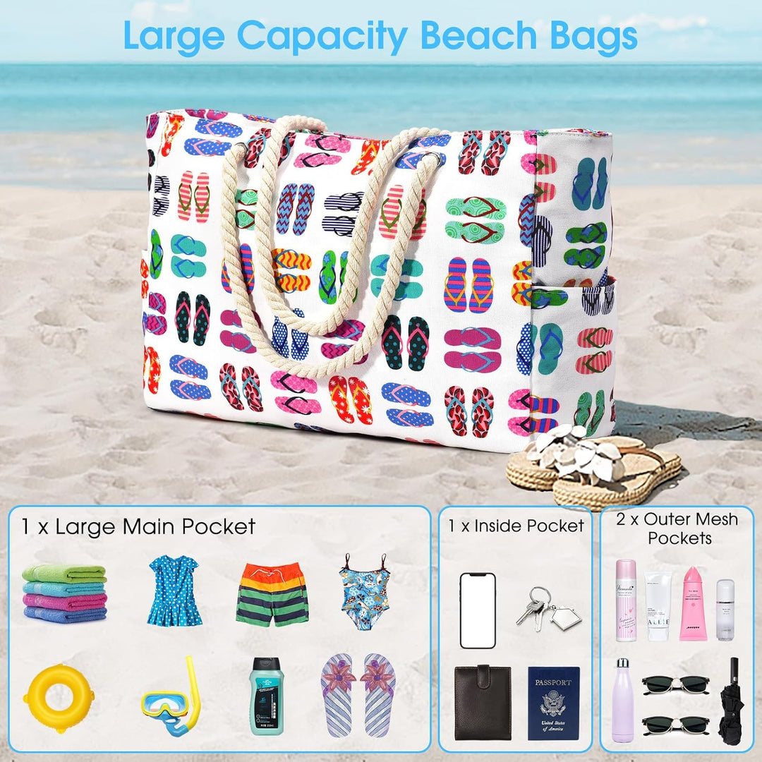 Vand- og sandtæt oversize-strandtaske – SandAway