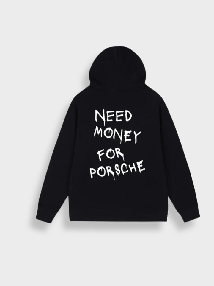 Oversized herre-hoodie med print - Noah