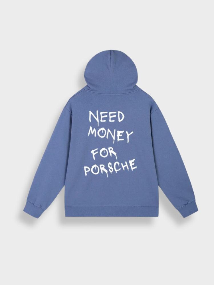 Oversized herre-hoodie med print - Noah