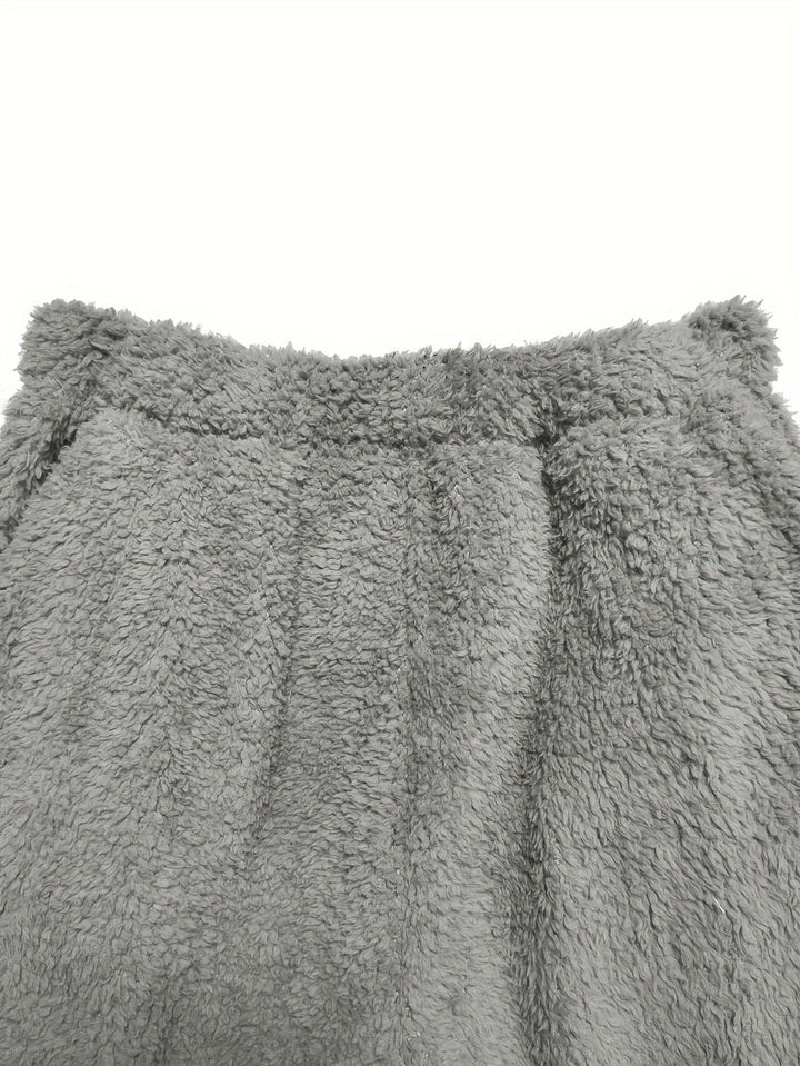 Varm Coral Fleece Dame Loungewear Sæt – Fenna
