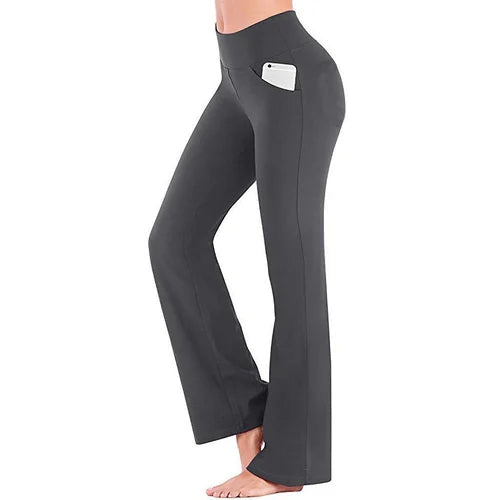 Dame yoga bukser med høj talje – Selina