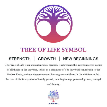 Baum-des-Lebens-Symbol, lila, mystisch, Stärke, Wachstum, Neuanfänge, spirituell, Natur.