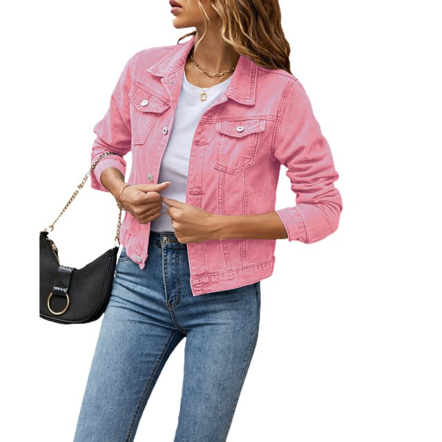 Trendy denimjakke til damer med behagelig pasform – Efterårsmagi Malina