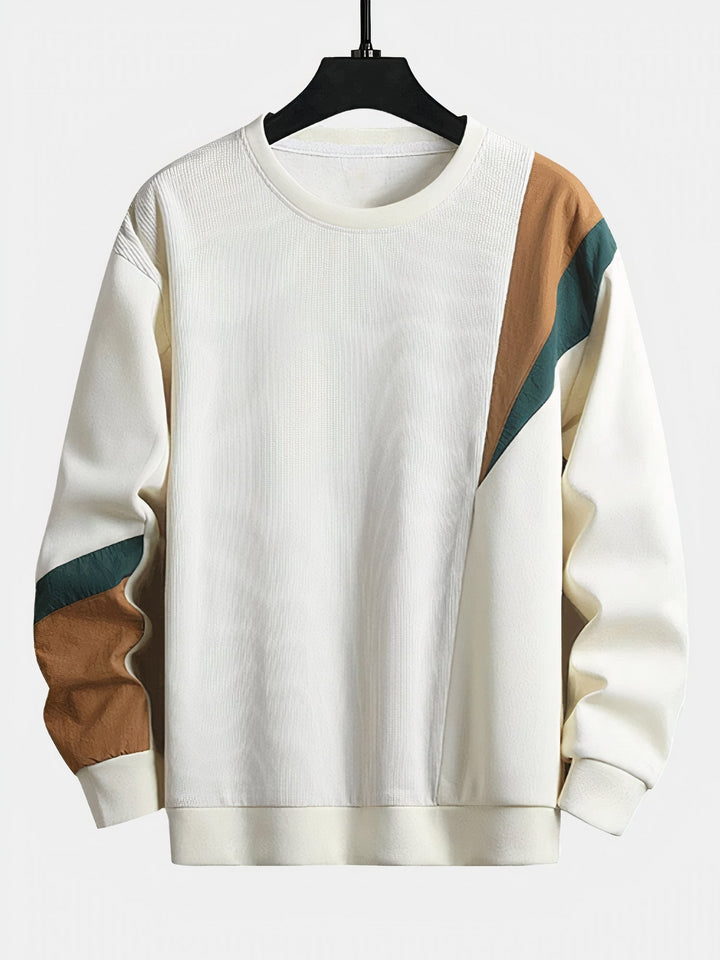 Herrepullover med farveblokdesign – Ruben