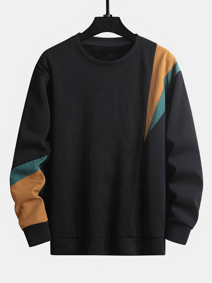 Herrepullover med farveblokdesign – Ruben