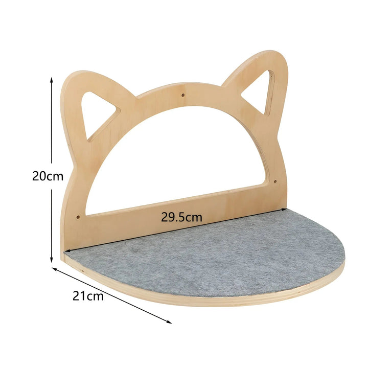 Vægmonteret klatreplanke til katte med kradsetræ - ClimbPaws