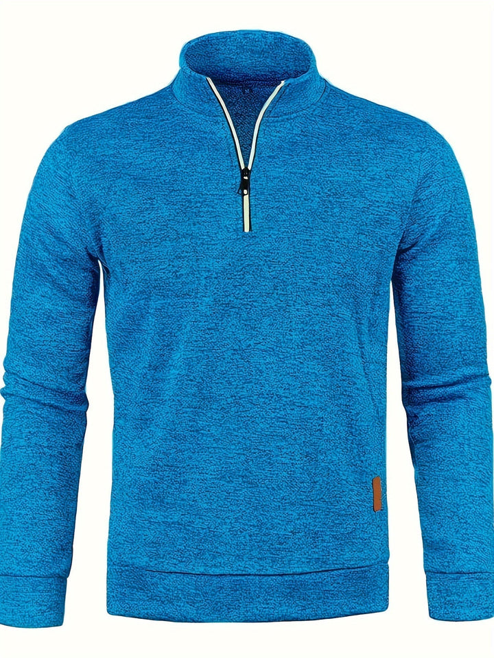 Herrenpullover med halslynlås til efterår og vinter - Matteo