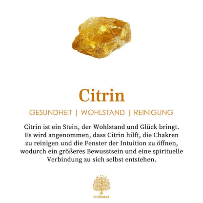 Citrin Edelstein, gelb, für Wohlstand und Reinigung, spirituelle Heilung, Chakra-Balance.