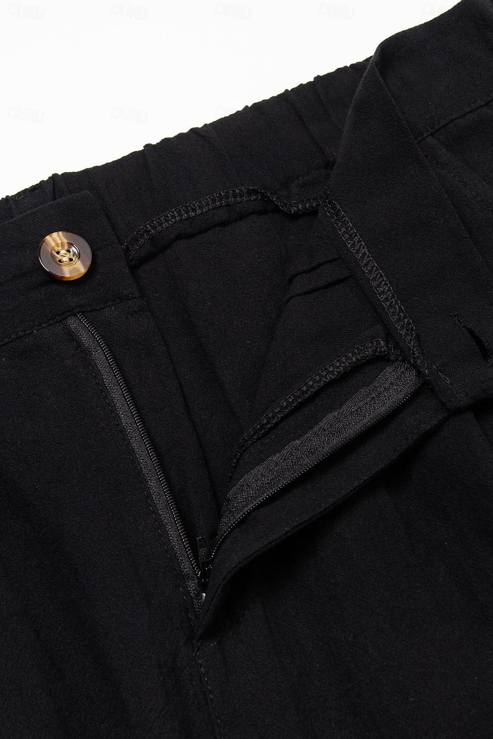 Stilfulde hør-bomulds herreshorts – Milan