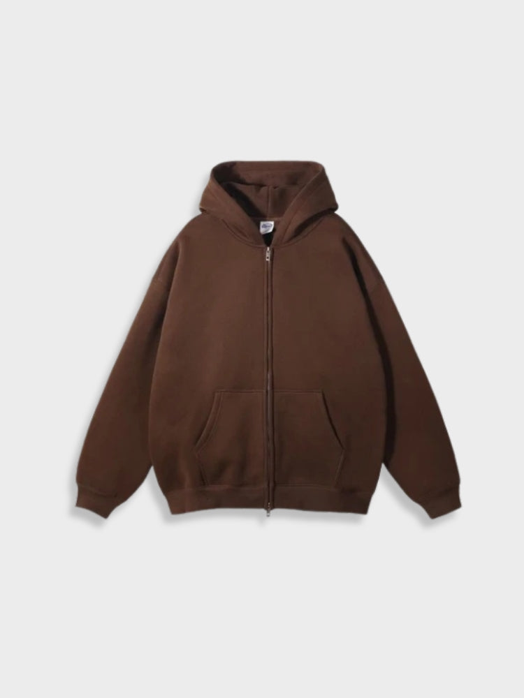 Oversized vest med lynlås - Ava
