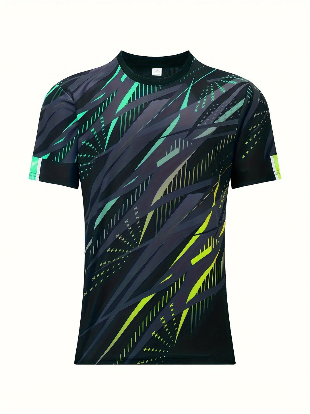 Kortærmet t-shirt med stribet mønster, sommerlook til herrer - Timo