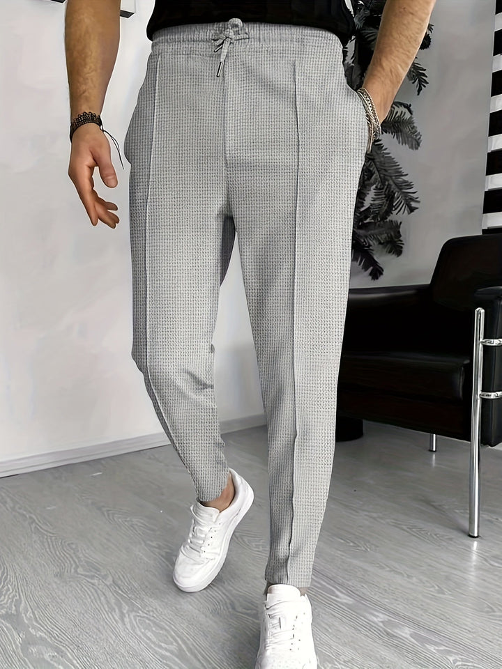 Komfortable vaffel-joggers til herrer - Finn