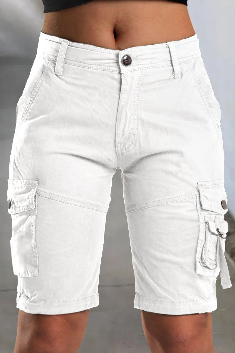 Cargo-shorts til damer med lommer og behagelig pasform til sommeren – Malea