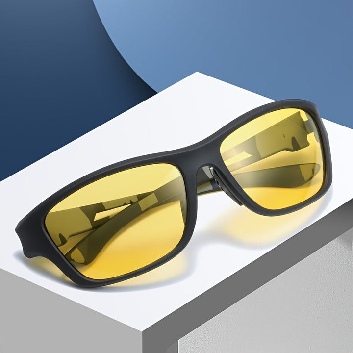 Sportsolbrille til herrer med polariserede linser og UV400-beskyttelse – Vayron