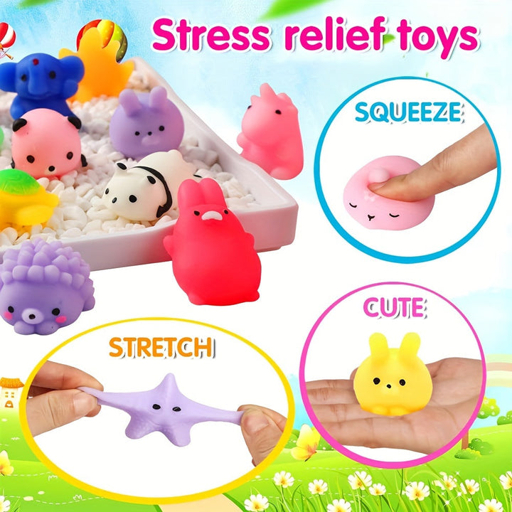 36 søde squishy dyrelegetøj - KawaiiKnijpjes