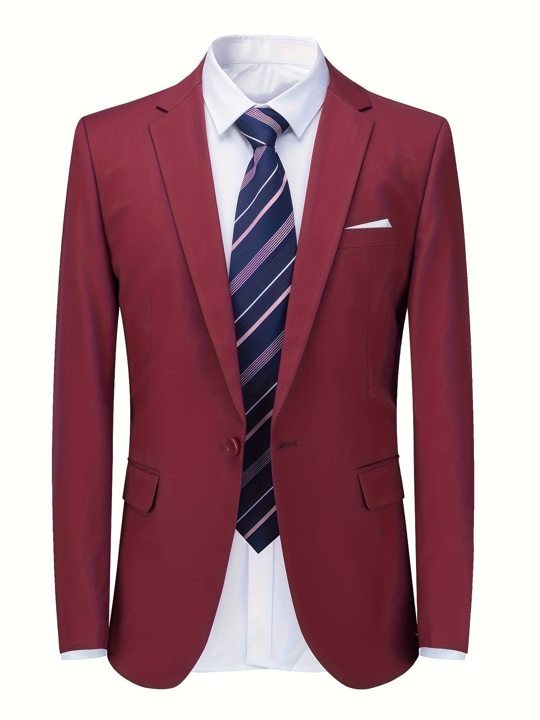 Klassisk ensfarvet herreblazer - Floris