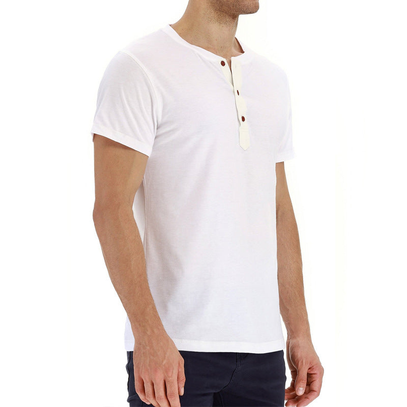 Sommer bomulds herre-T-shirt – Finn